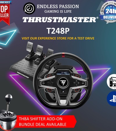 Thrustmaster T248 PS Version Racing Wheel (PS5,PS4,PC)
